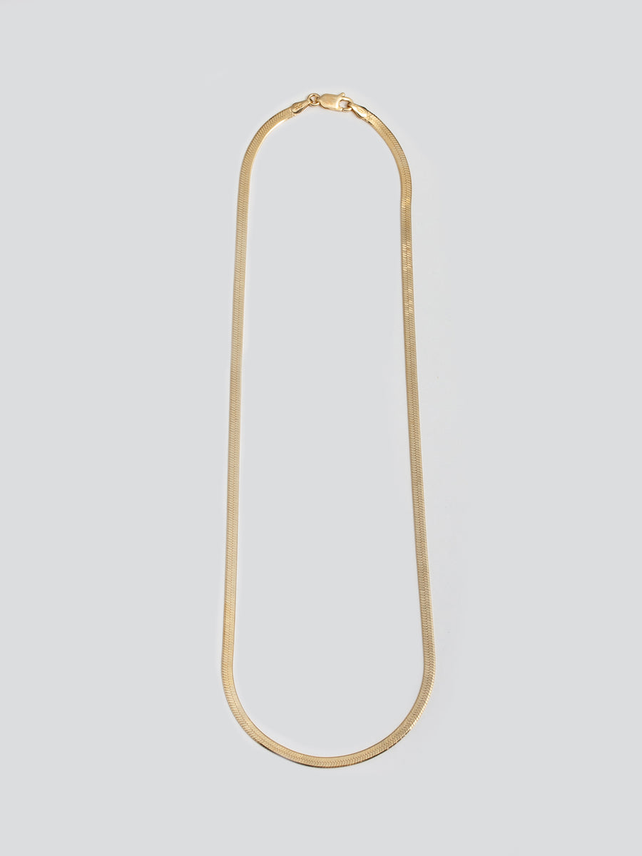 Vermeil Herringbone Necklace Loren Stewart