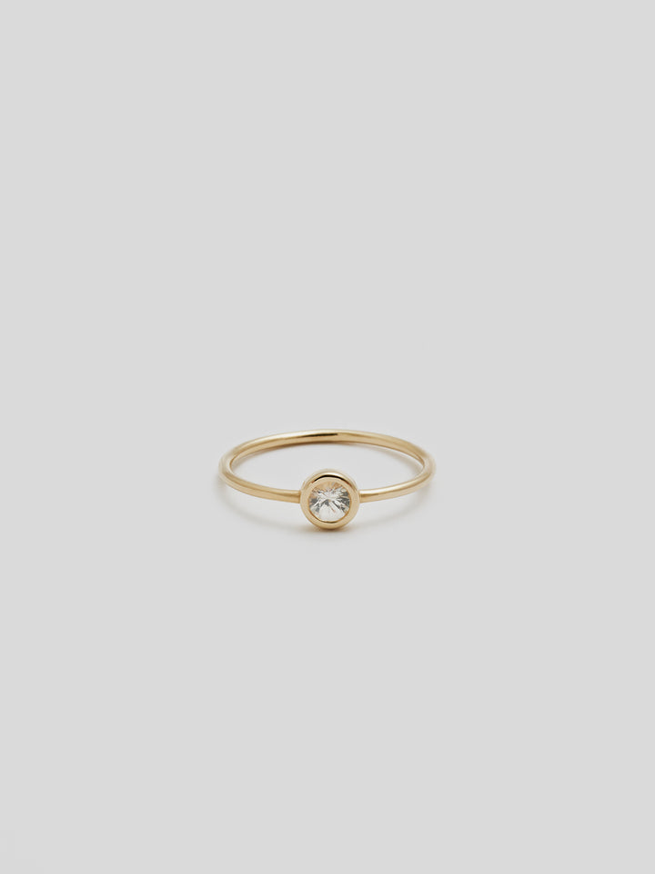 Round Cut Bezel Ring - Archival Collection