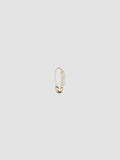 Mini Friendship Safety Pin pictured on light grey background.