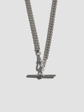 Industrial T-Bar Curb Chain Necklace
