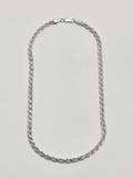 Industrial Rope Chain: Sterling Silver Rope Chain Length: 16” Width: 3.7mm