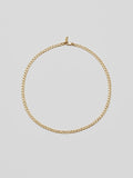 14Kt Yellow Gold Curb Chain Necklace 13" length
