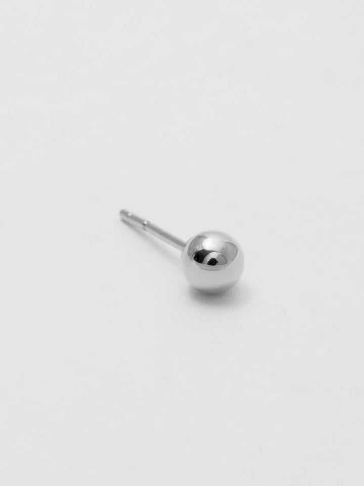 Sterling Silver Sphere Studs
