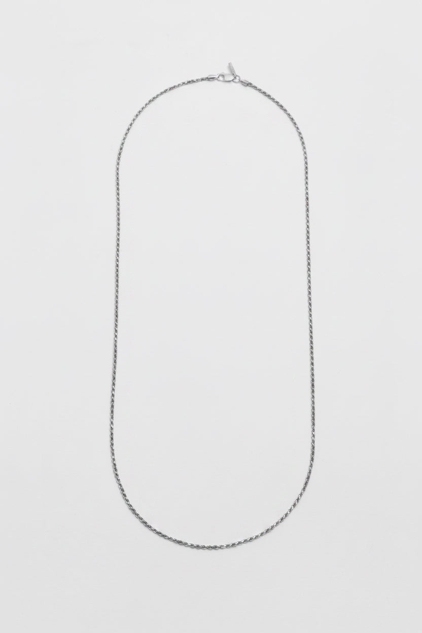 Sterling Silver Twisted Rope Chain Necklace