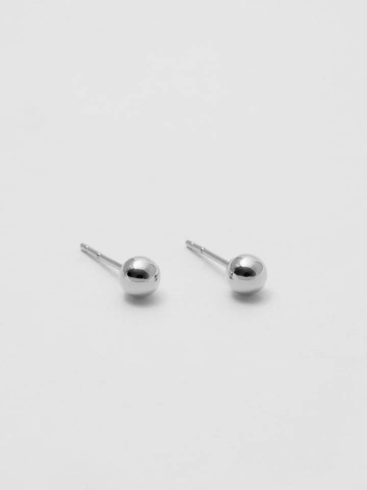 Sterling Silver Sphere Studs