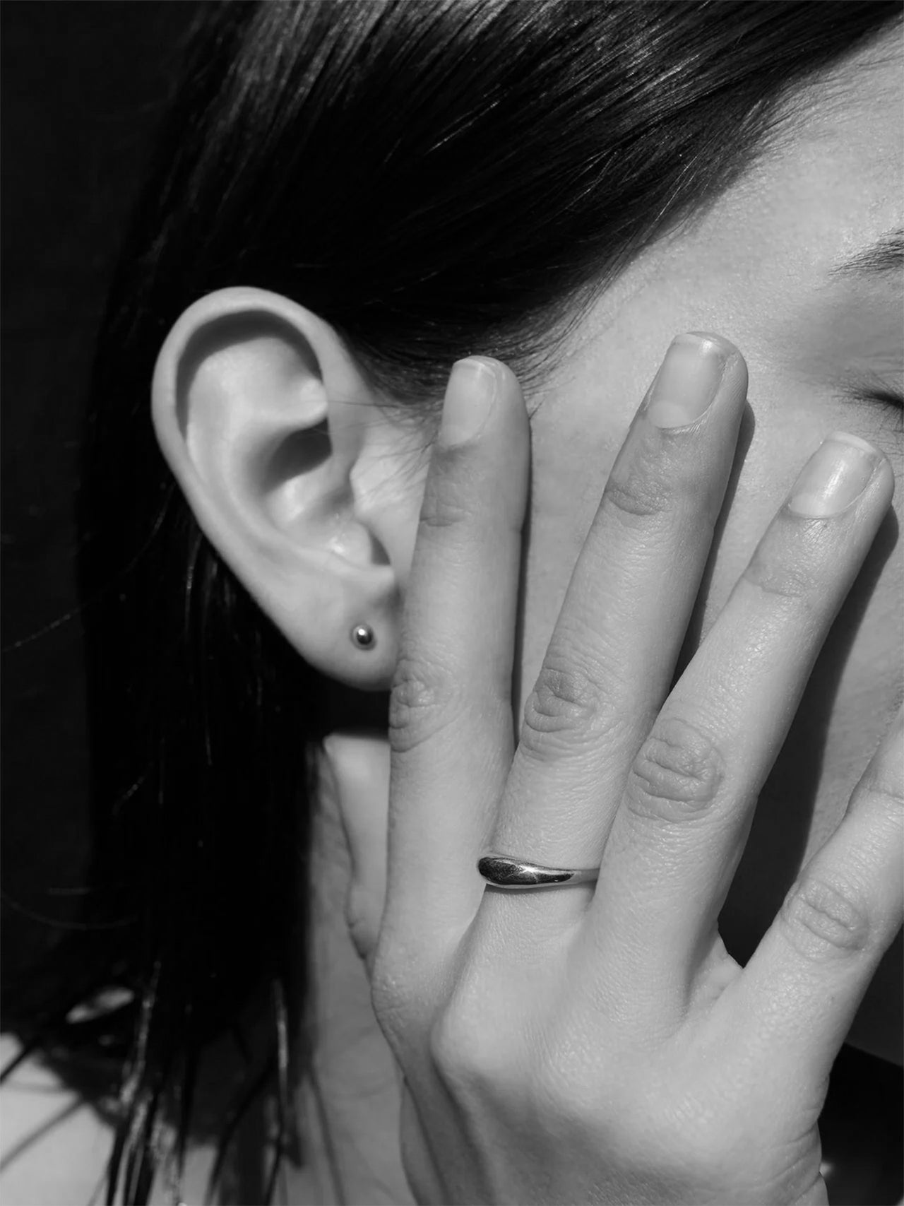 Sterling Silver Sphere Studs