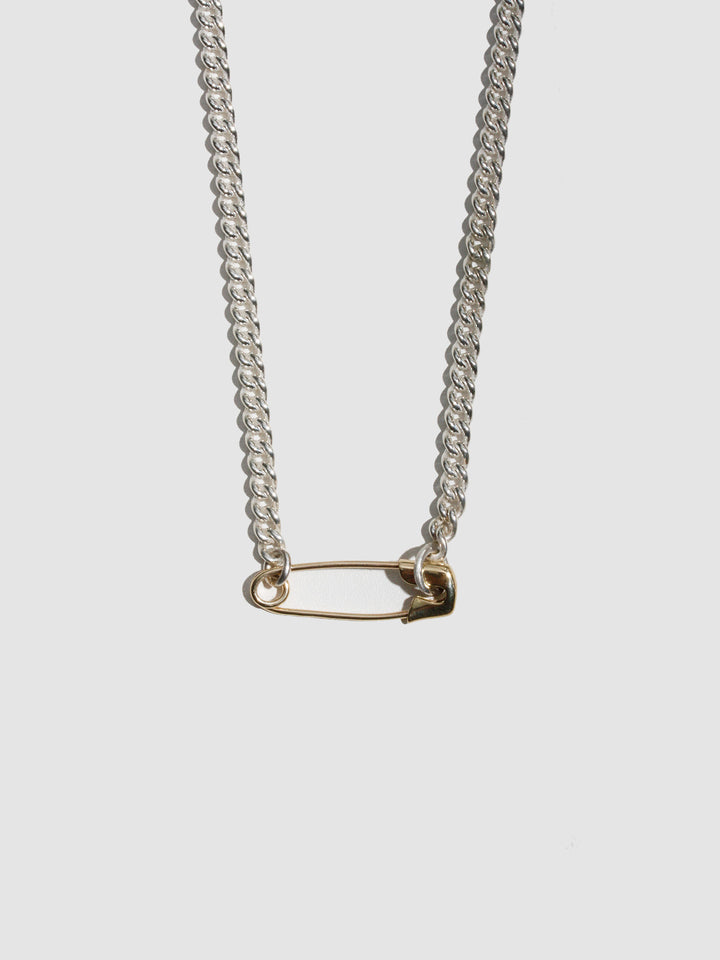 XL Industrial Safety Pin Necklace