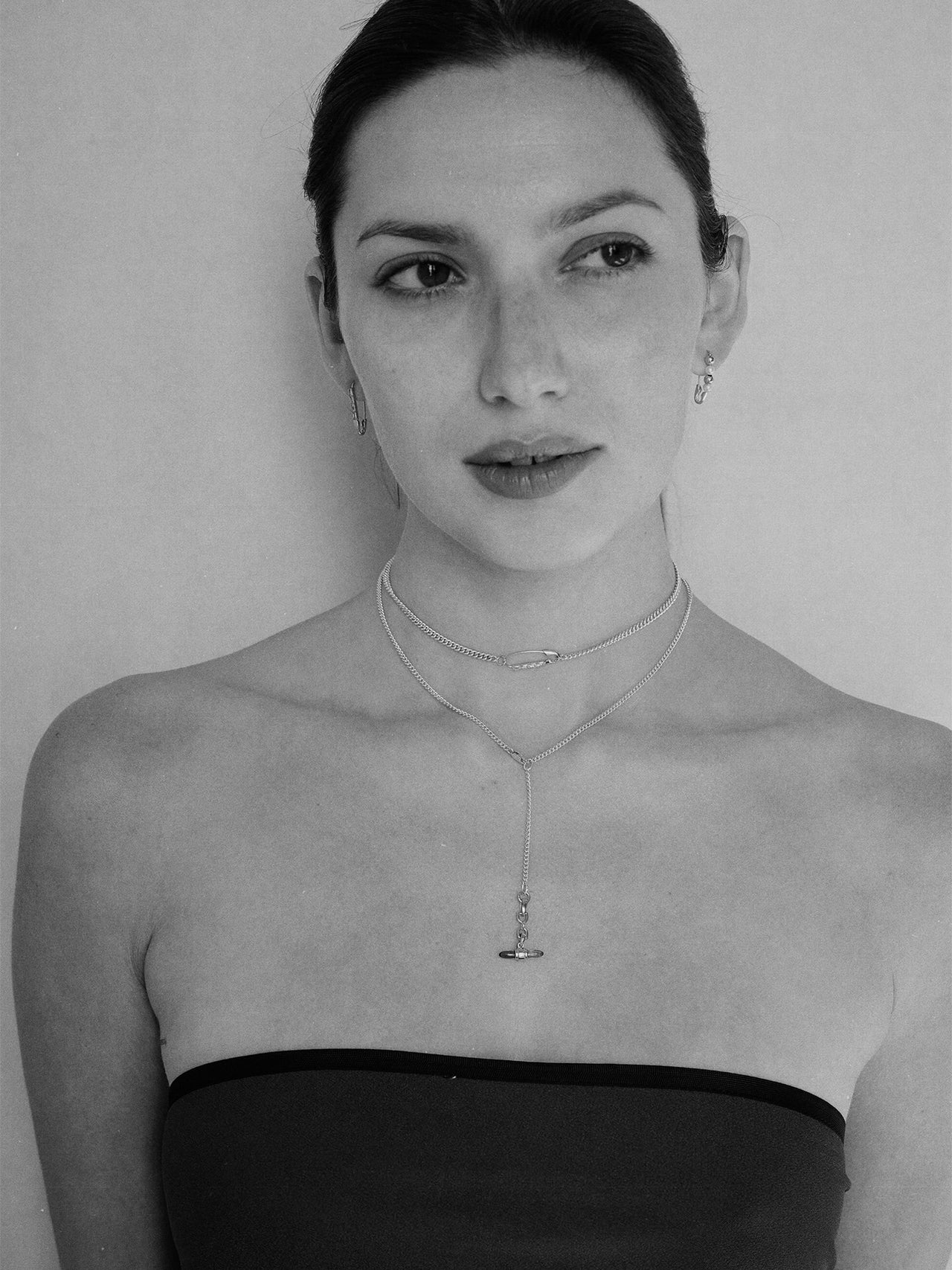 Lunette Barbell Link Necklace