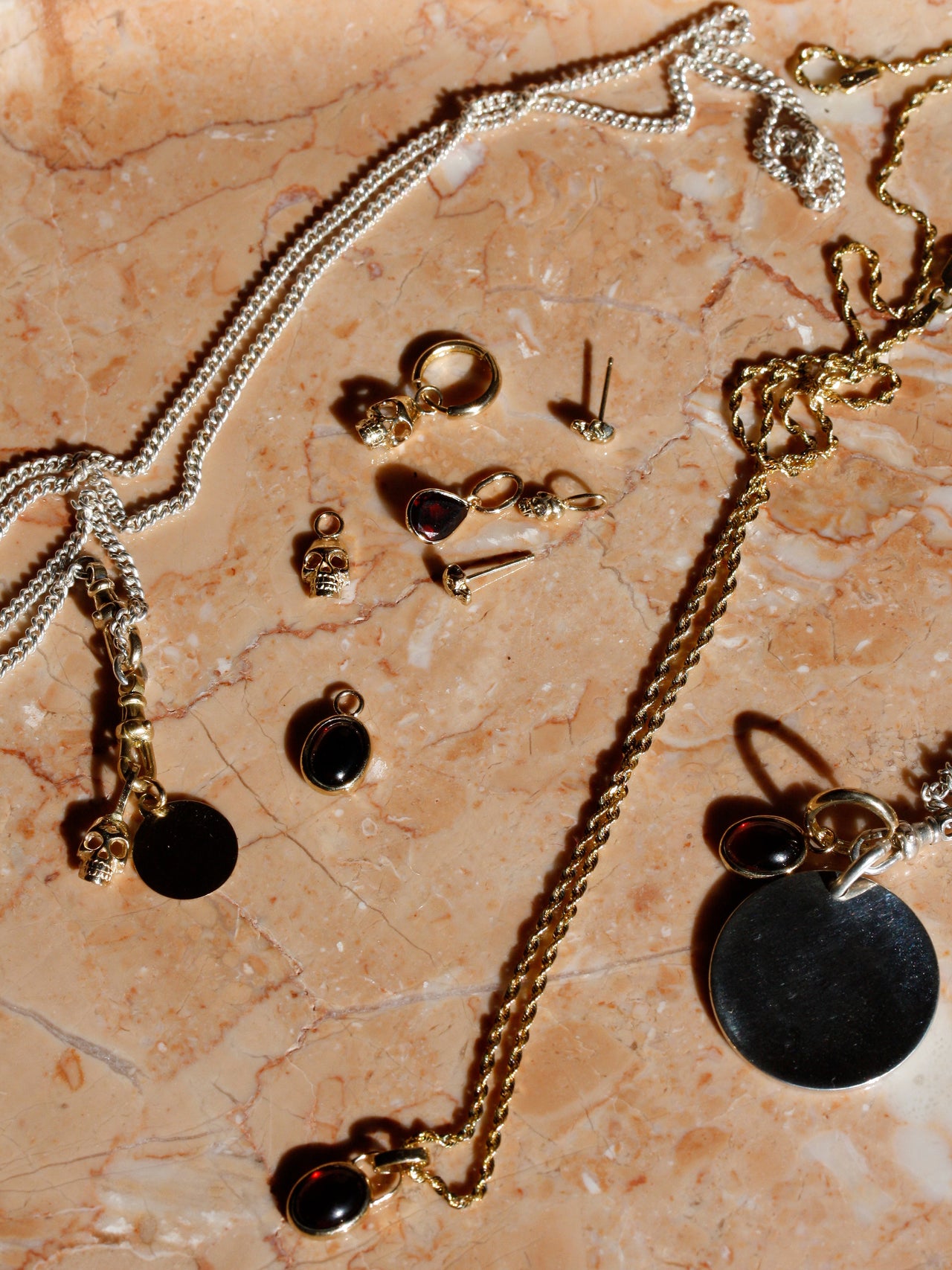 Mini Diamond Skull Stud