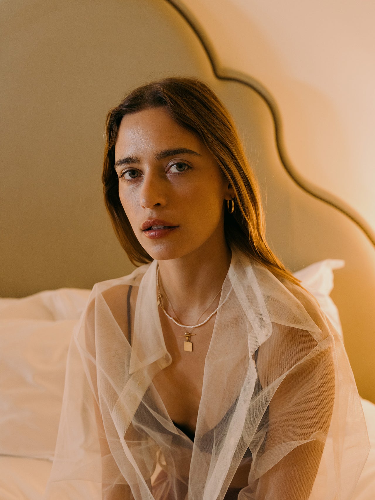 Seed Pearl Safety Pin Choker