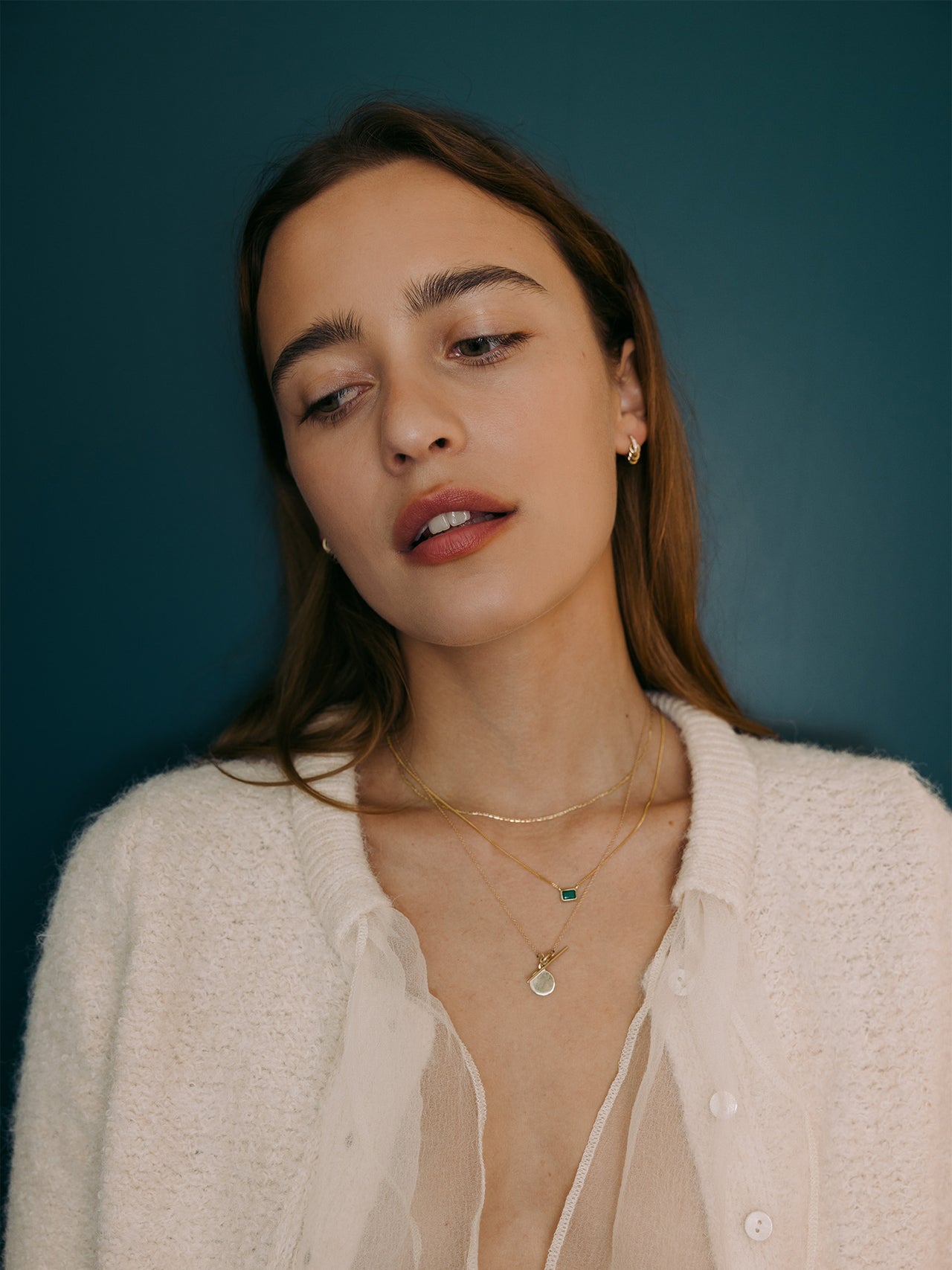 Mini Disk & Toggle Necklace