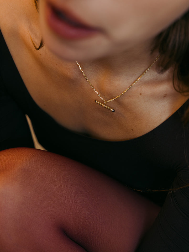 Stone Barbell Pendant