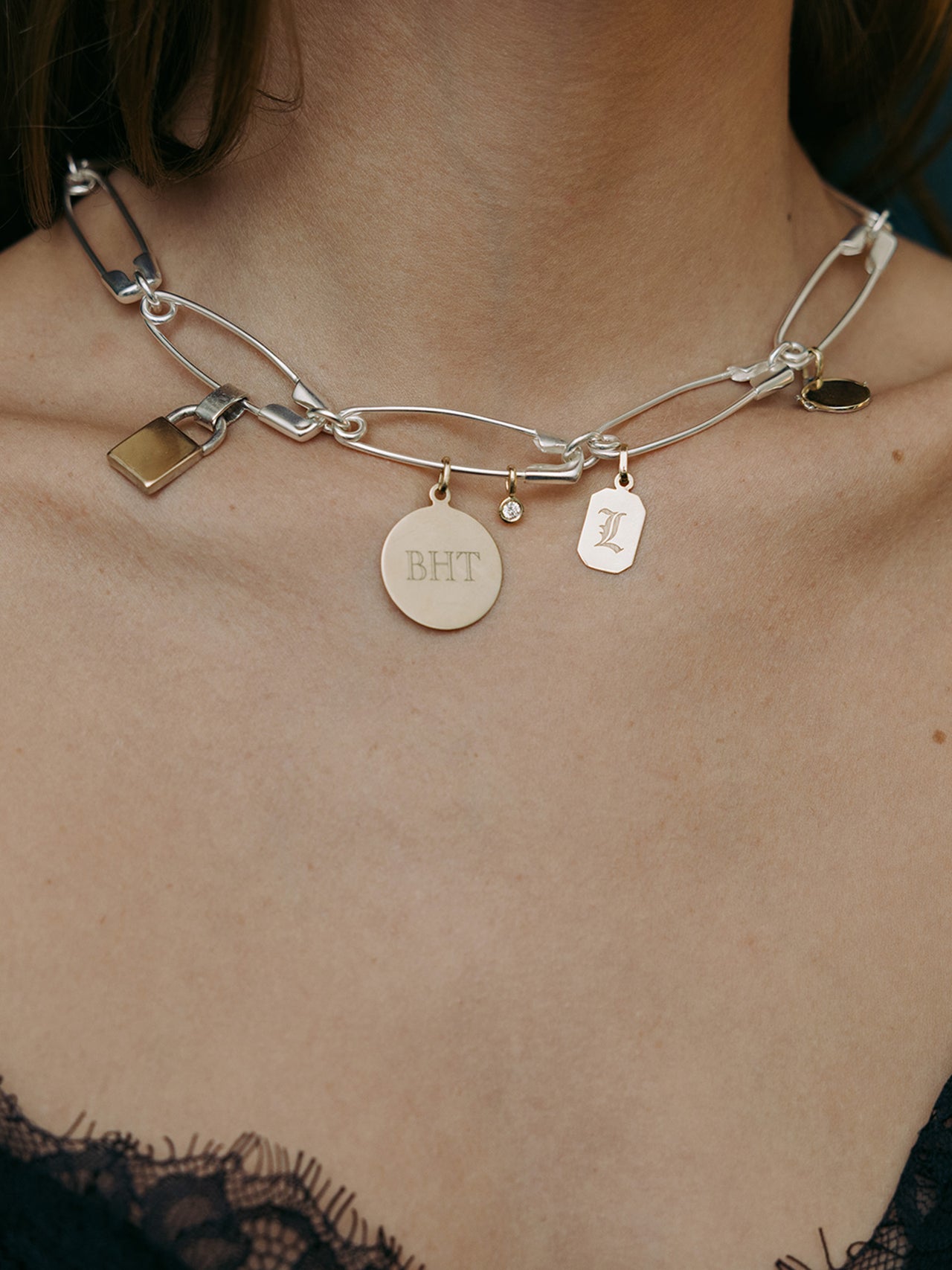 Safety Pin Link Chain