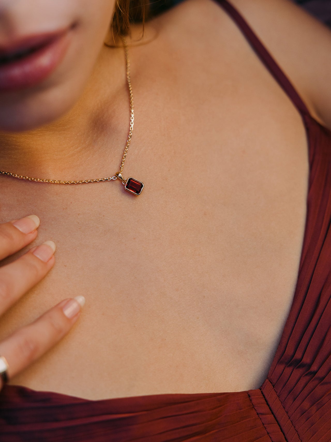 Scarlet Medallion Pendant