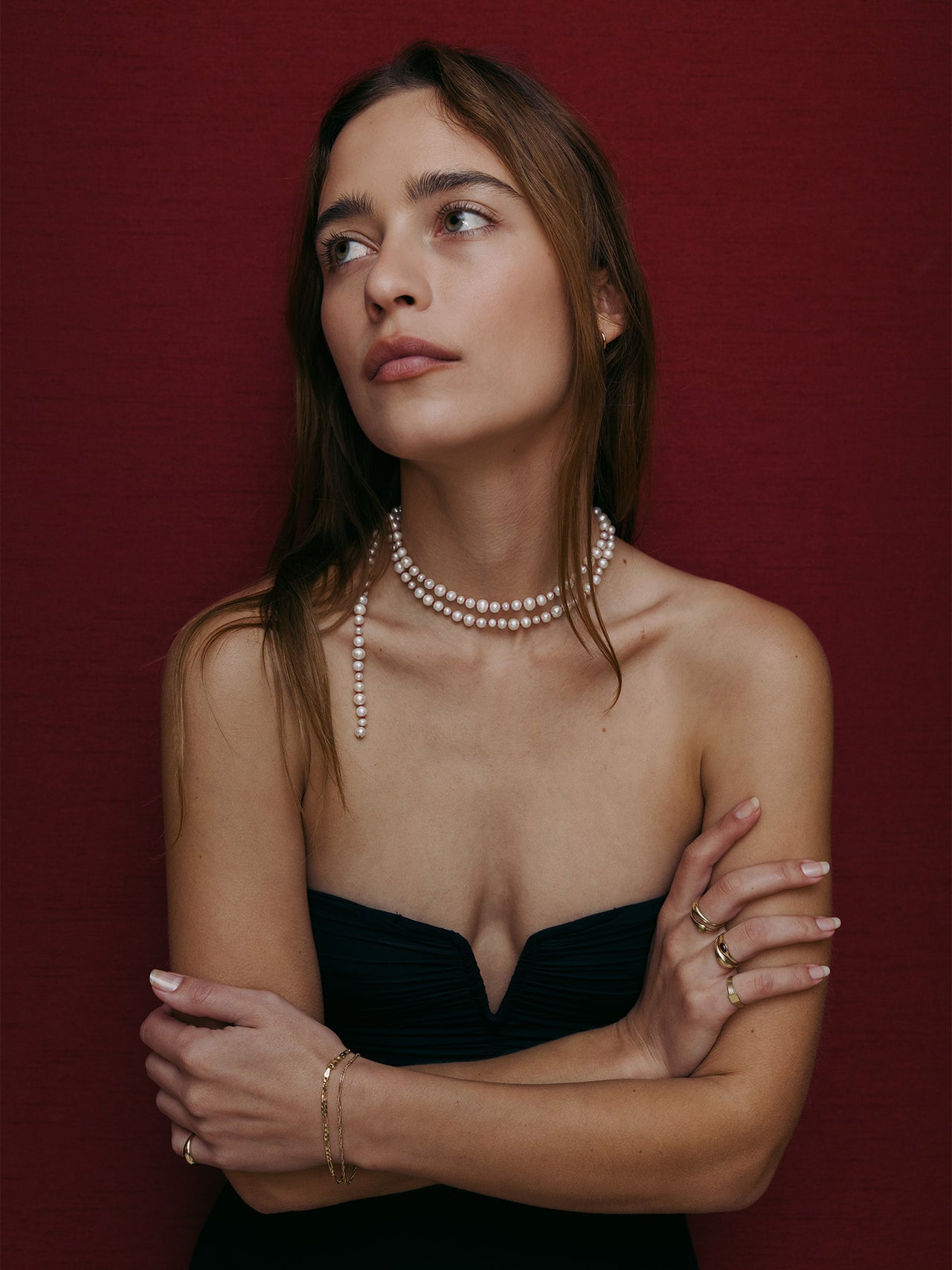 Opera Wrap Pearl Strand