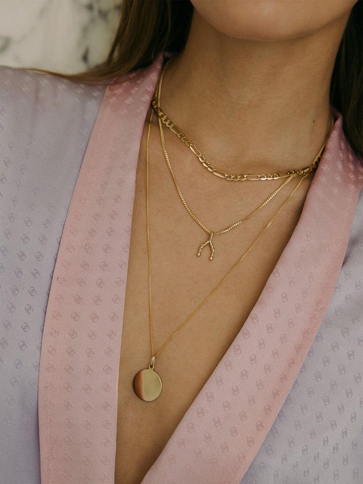 Spiral Wishbone Pendant