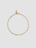Product image of 14kt yellow gold valentino chain bracelet on white background. 