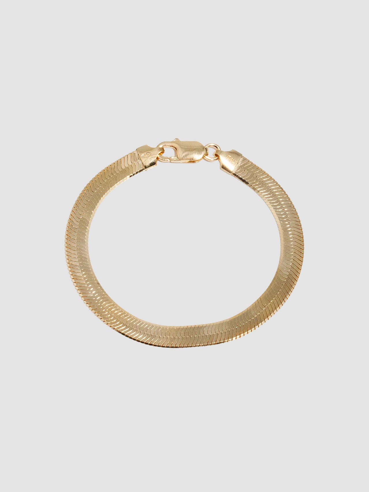 XL Vermeil Herringbone Bracelet