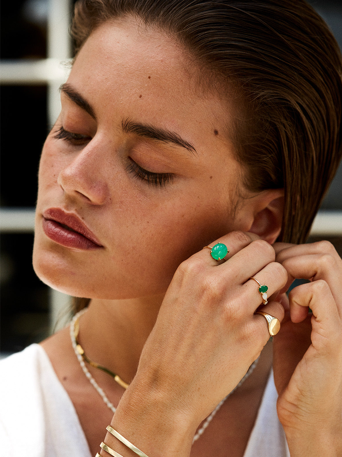 Emerald Opal Ring - Archival Collection