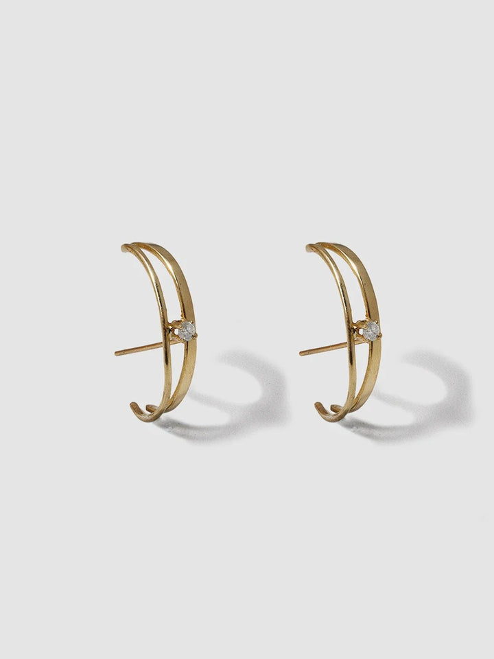 Diamond A-Frame Studs - Archival Collection