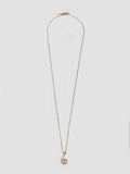 14kt Yellow Gold Diamond Squiggle Necklace shot on white background.