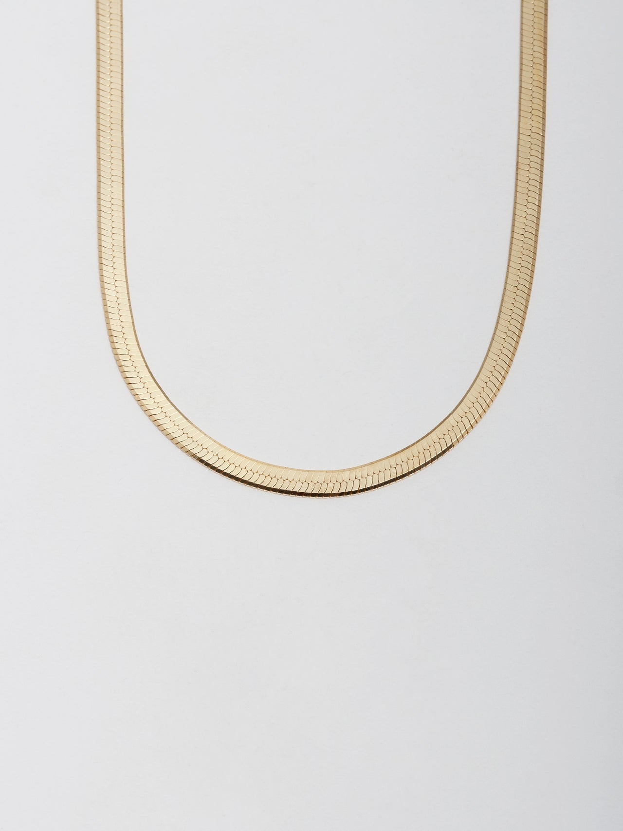 Men's Flat Herringbone Necklace Chain