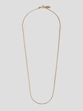 10kt Yellow Gold Valentino Chain pictured on light grey background. 