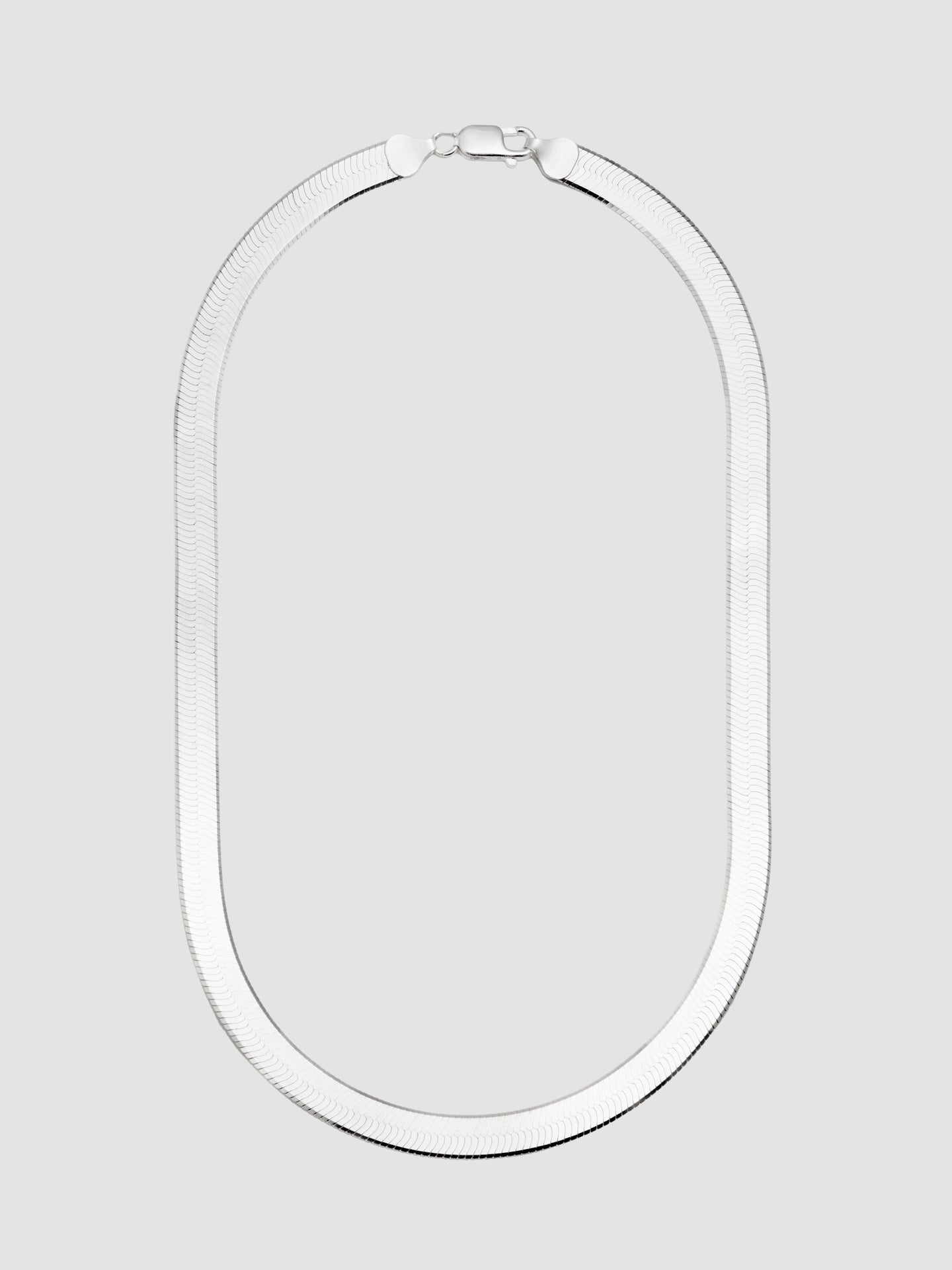 XL Sterling Silver Herringbone Necklace – Loren Stewart
