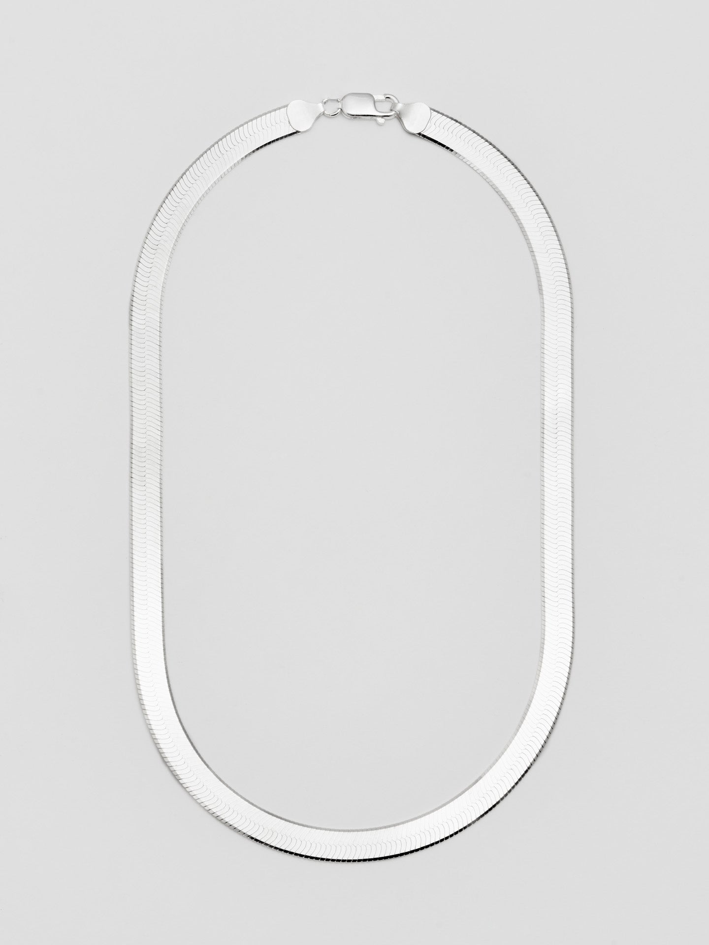 XL Sterling Silver Herringbone Necklace Loren Stewart