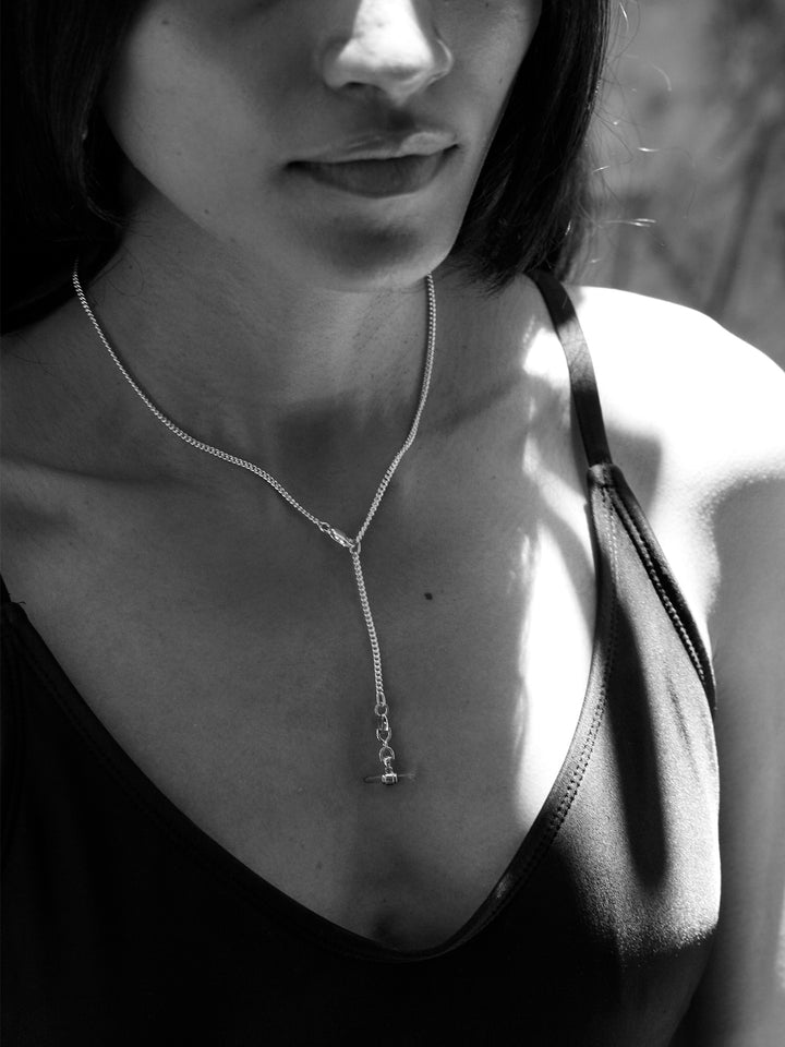 Lunette Barbell Link Necklace