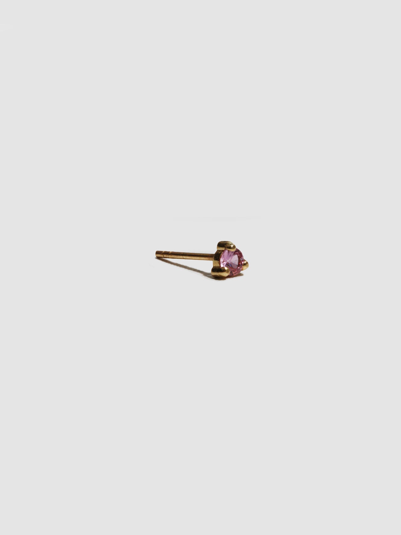 Pink Sapphire Stud - Archival Collection