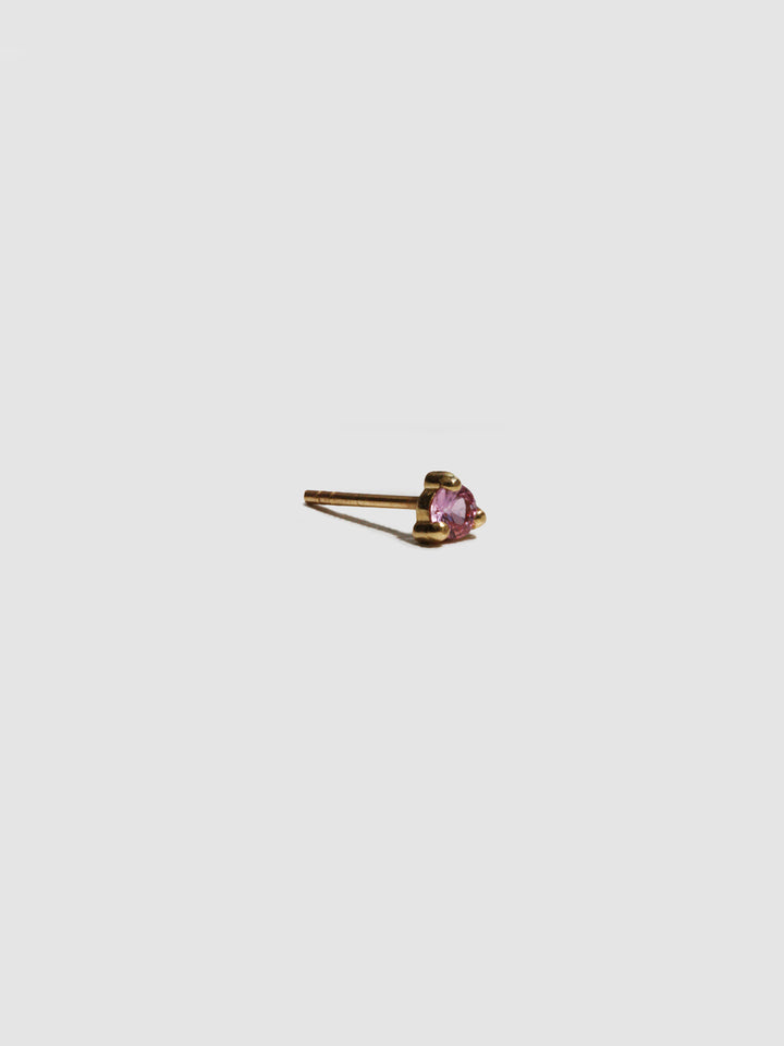 Pink Sapphire Stud - Archival Collection