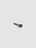 1.8mm Petite Emerald Prong Stud - Archival Collection