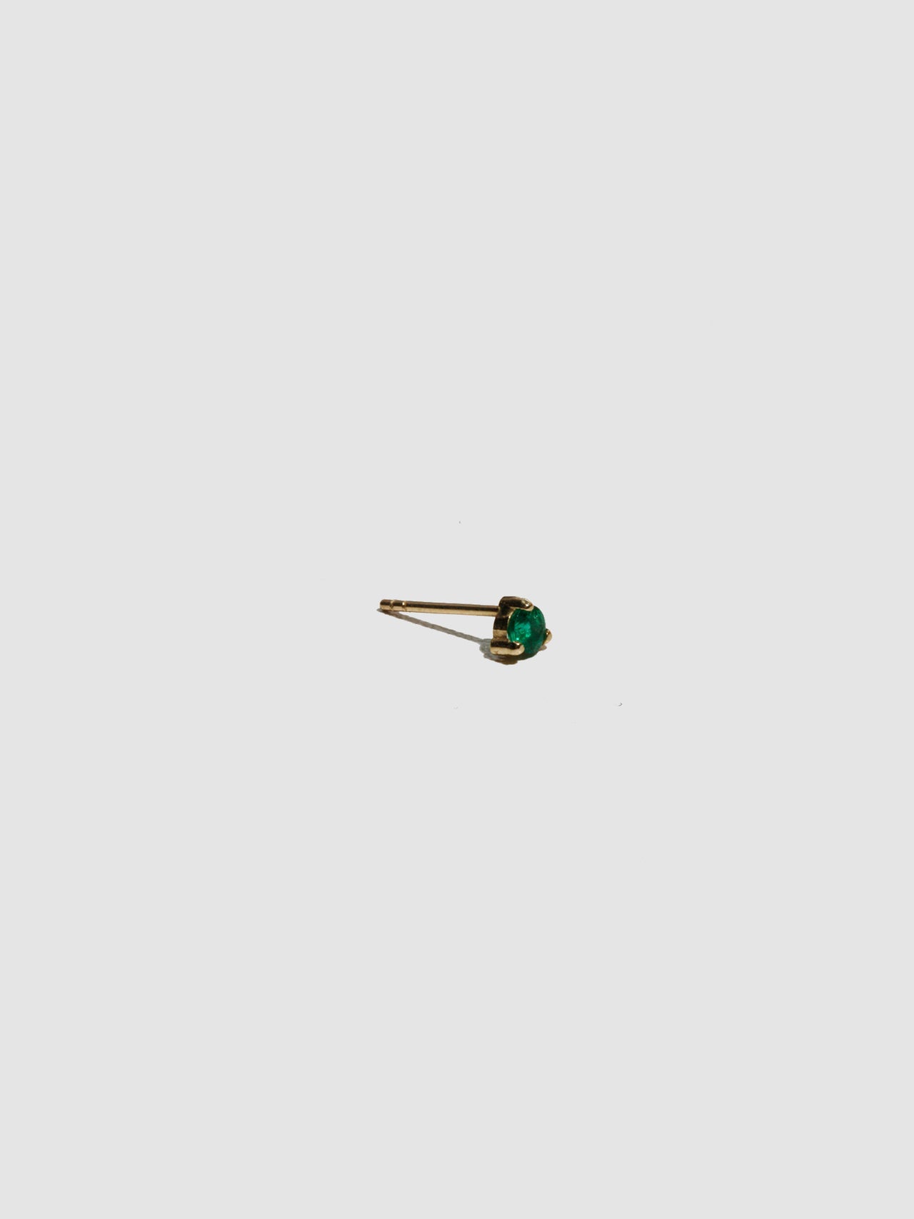 3mm Emerald Studs - Archival Collection