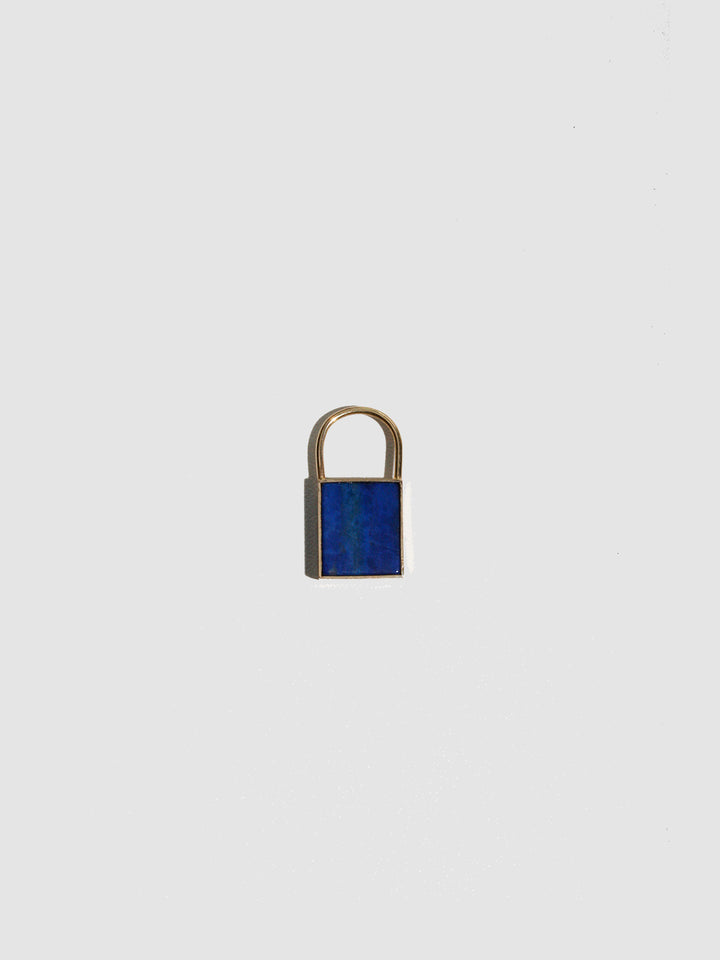 Lapis Padlock Pendant - Archival Collection