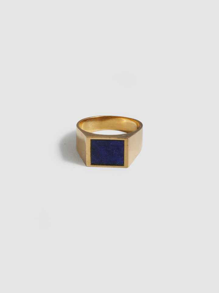 Lapis Prism Ring - Archival Collection