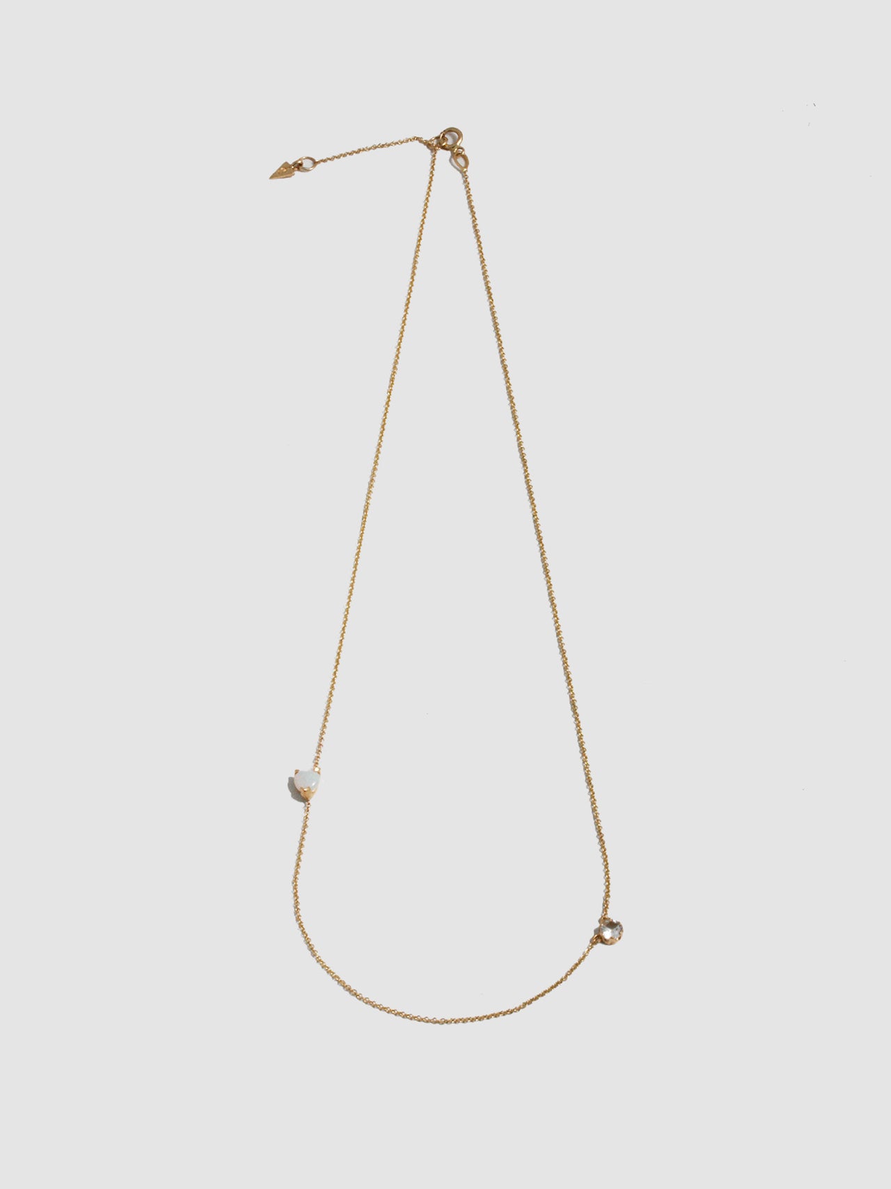 Heart Opal Gemstone Necklace - Archival Collection