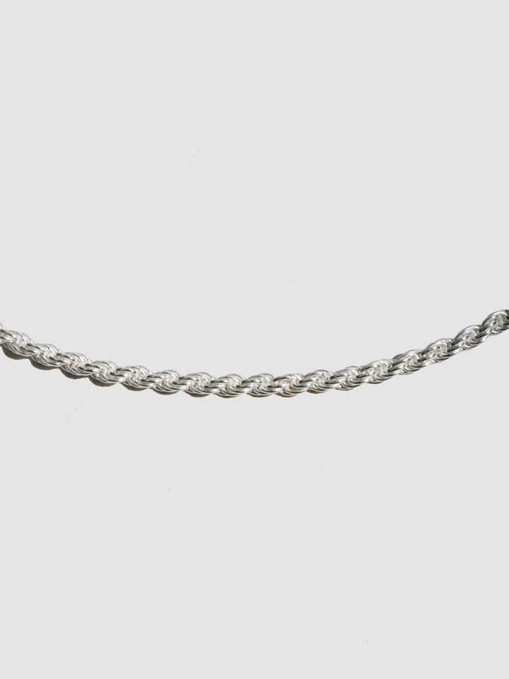 Sterling Silver Twisted Rope Chain Anklet