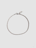 Sterling Silver Twisted Rope Chain Bracelet
