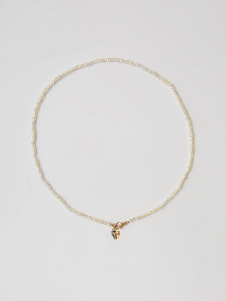 Skull Pearl Choker