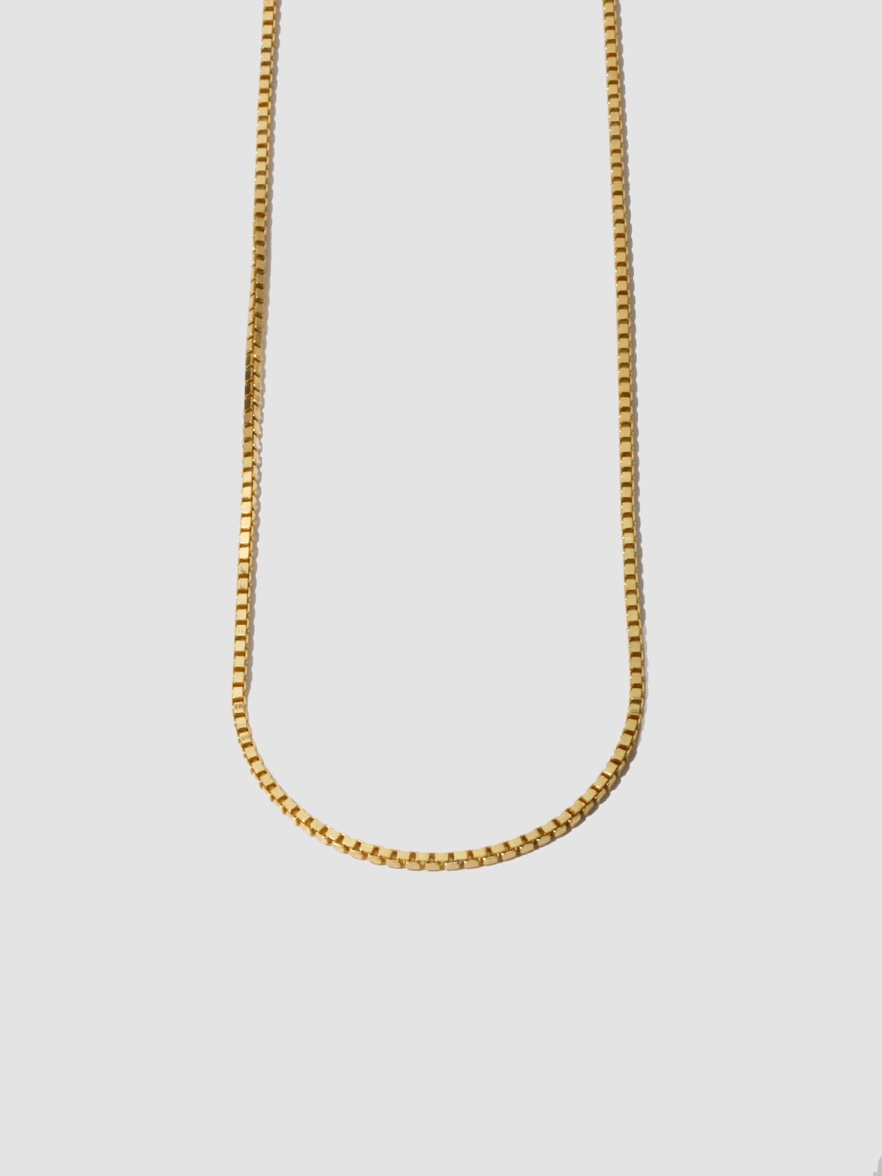 Vermeil Squared Box Link Chain - Archival Collection