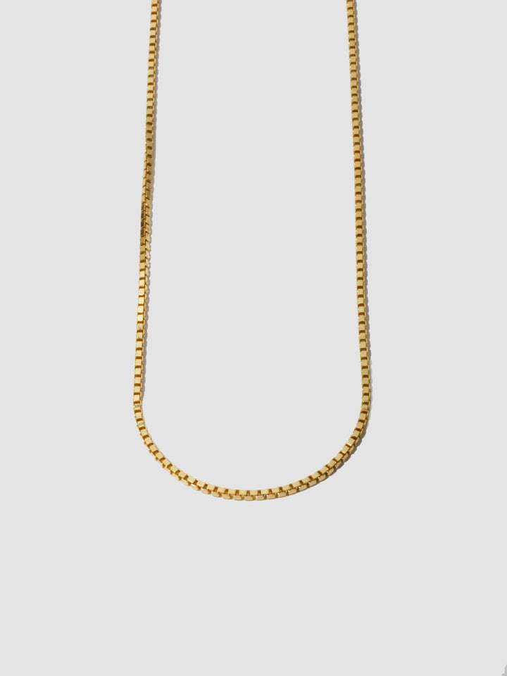 Vermeil Squared Box Link Chain - Archival Collection