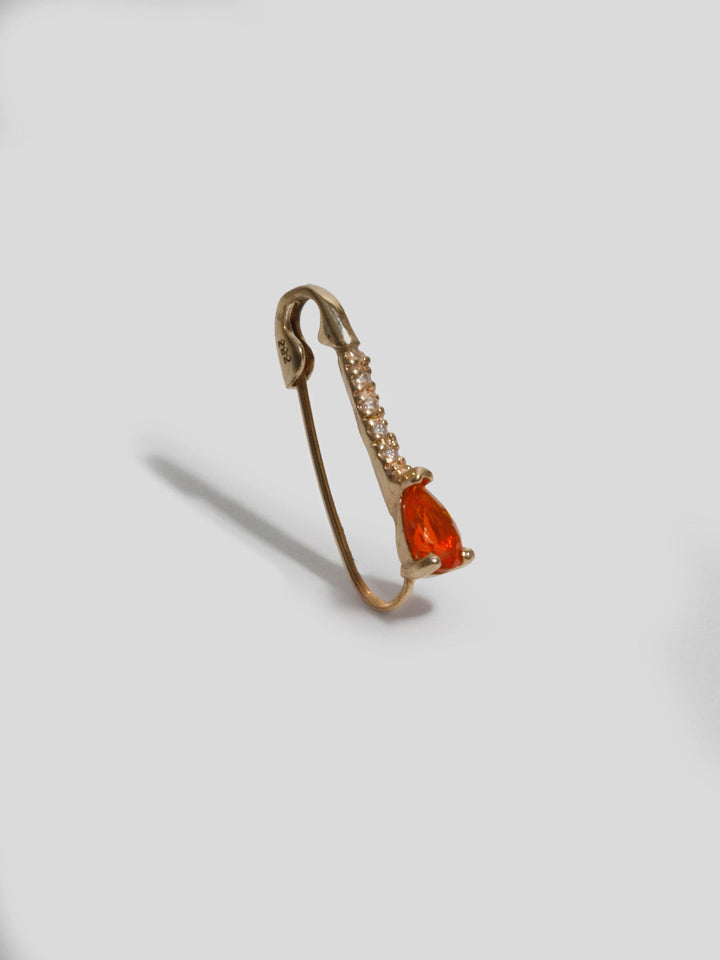 Mini Gemstone Diamond Safety Pin