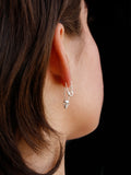 Skull Safety Pin Earring