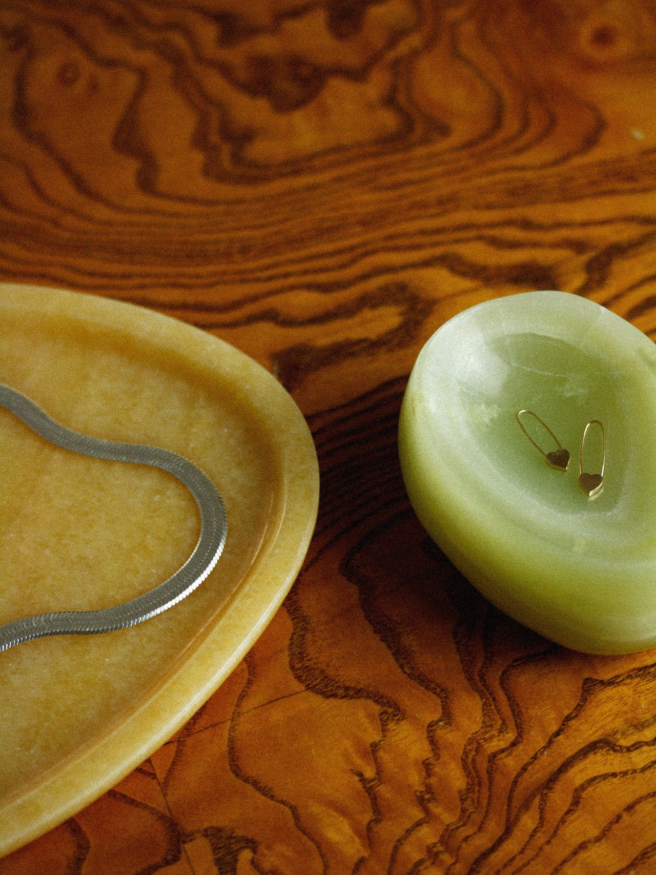 Heart Safety Pin Earring