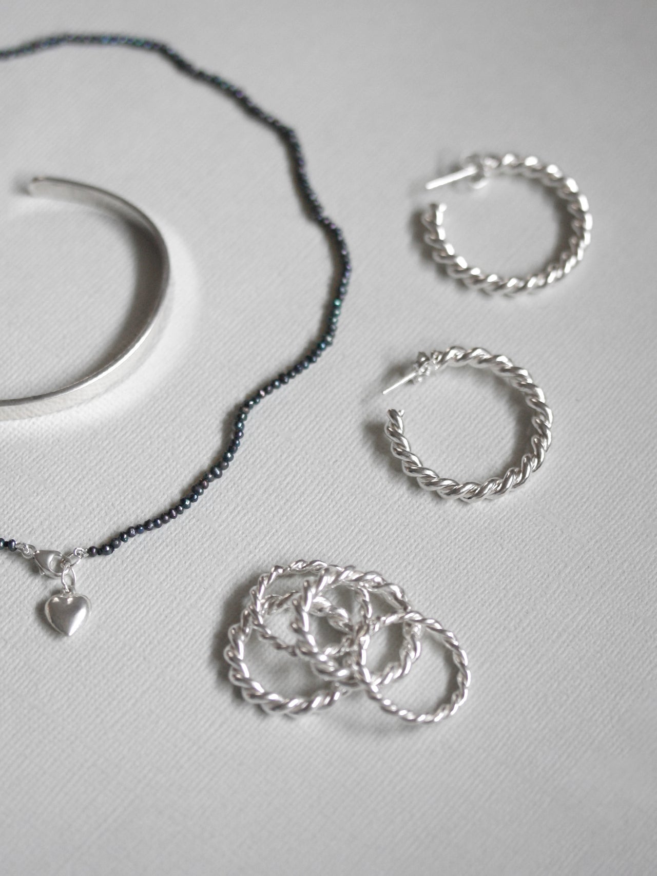 Hand-Twisted Spiral Rope Hoops