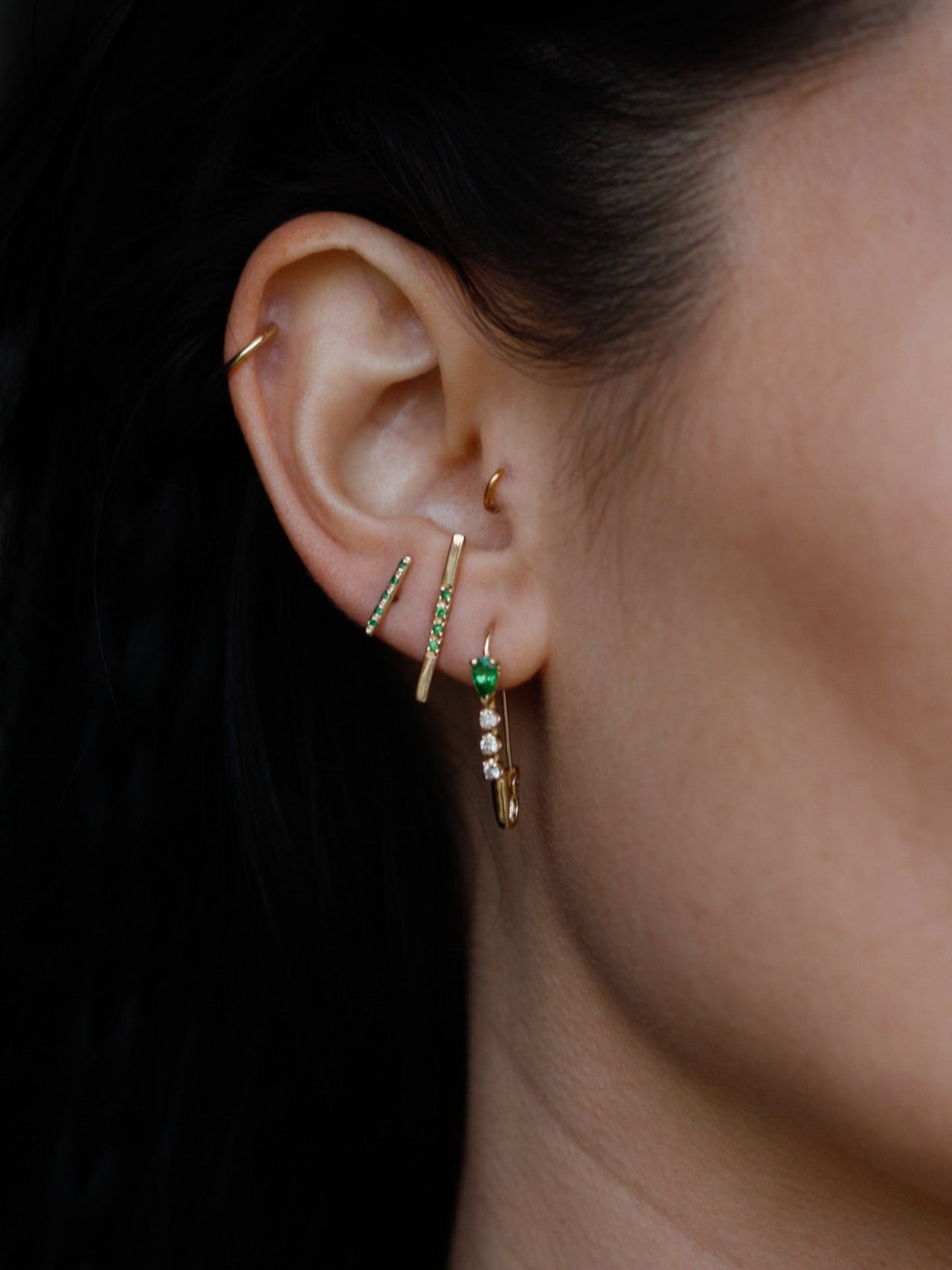 Woman in LA Wearing Loren Stewart Jewelry