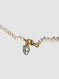 Topaz Teardrop Pearl Necklace  - Archival Collection