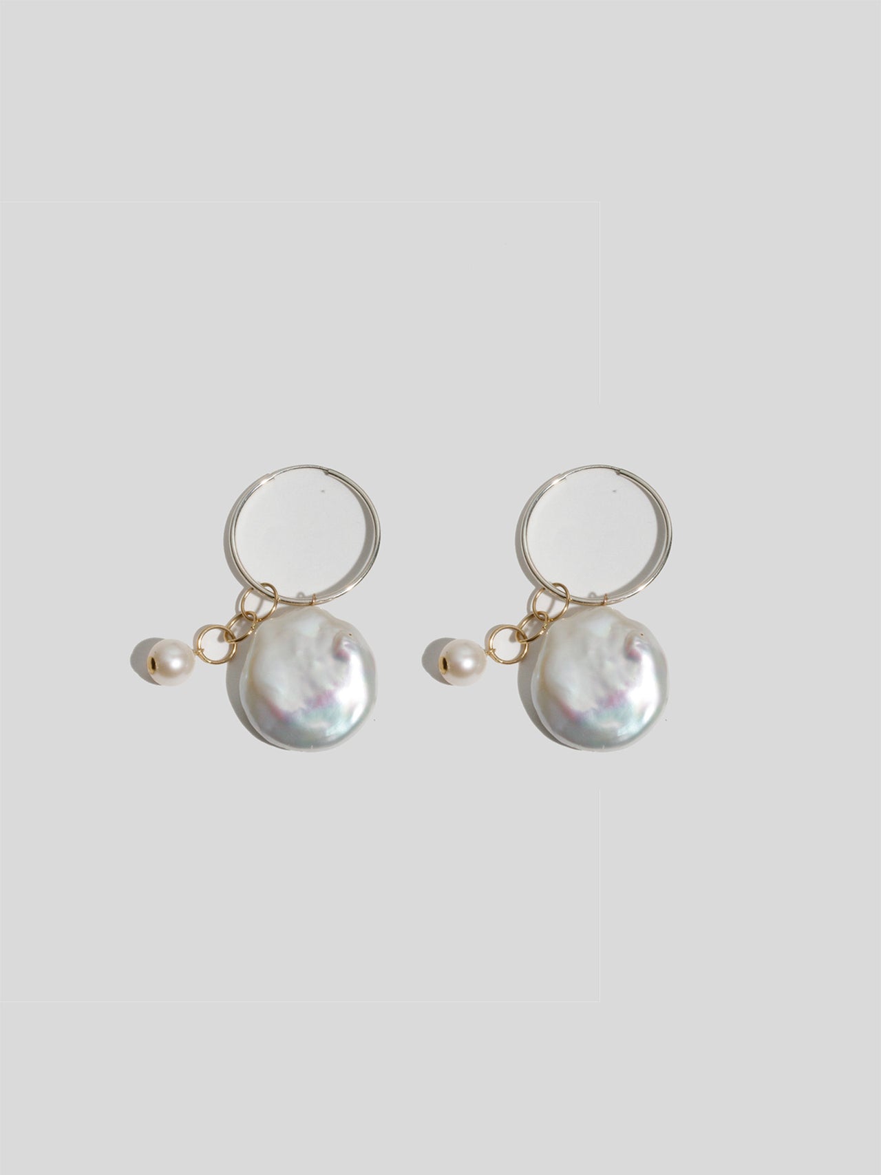 Coin Pearl Hoops - Archival Collection