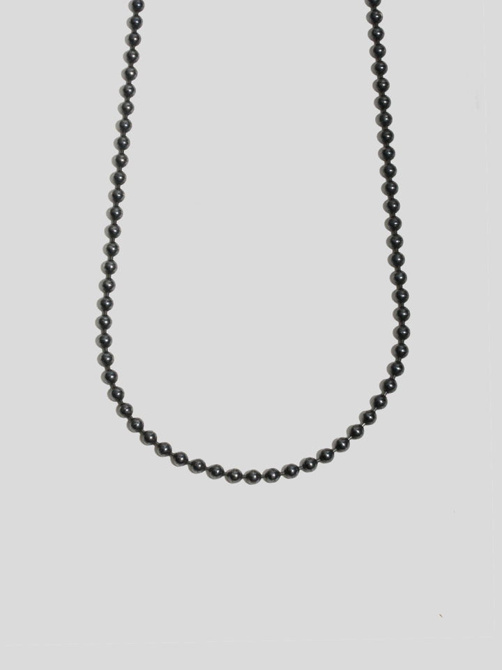 Oxidized Ball & Chain Necklace - Archival Collection